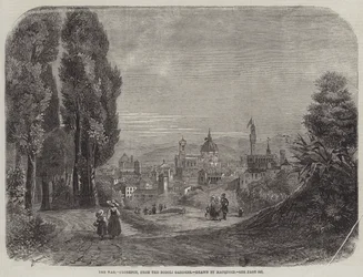 De oorlog, Florence, vanuit de Boboli-tuinen